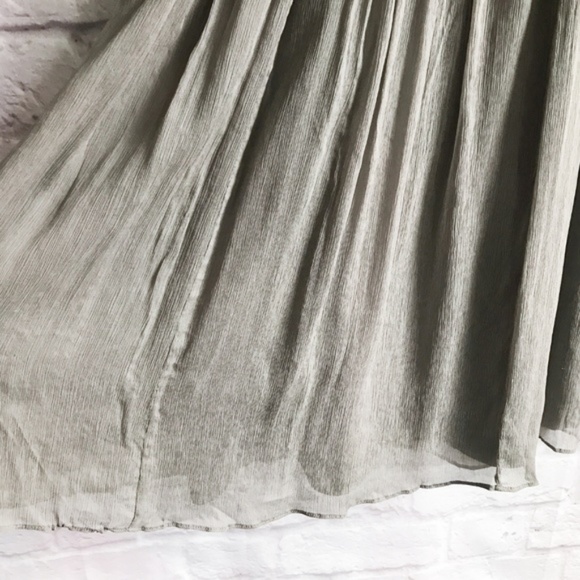 J. Crew Heidi Dress Silk Chiffon in Graphite - Picture 7 of 8